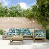 Image de vidaXL Salon de jardin 6 pcs bois de pin imprégné
