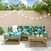 Image de vidaXL Salon de jardin 5 pcs bois de pin imprégné