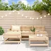 Image de vidaXL Salon de jardin 5 pcs bois massif de pin