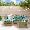 Image de vidaXL Salon de jardin 5 pcs bois de pin imprégné