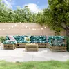 Image de vidaXL Salon de jardin 8 pcs bois de pin imprégné