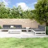 Image de vidaXL Salon de jardin 6 pcs Blanc Bois de pin massif