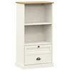 Image de vidaXL Bibliothèque VIGO blanc 60x35x114,5 cm bois massif de pin