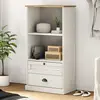 Image de vidaXL Bibliothèque VIGO blanc 60x35x114,5 cm bois massif de pin