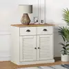 Image de vidaXL Buffet avec tiroirs VIGO 78x40x75 cm blanc bois massif de pin