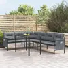 Image de vidaXL Ensemble à manger de jardin 2 pcs anthracite acier