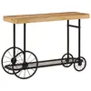 Image de vidaXL Table console 112x36x76 cm bois massif de manguier et fer