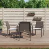 Image de vidaXL Ensemble à manger de jardin 5 pcs coussins résine tressée acier