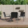 Image de vidaXL Ensemble à manger de jardin 5 pcs coussins résine tressée acier