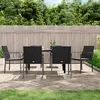 Image de vidaXL Ensemble à manger de jardin 7 pcs coussins résine tressée acier