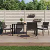 Image de vidaXL Ensemble à manger de jardin 5 pcs coussins résine tressée acier