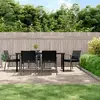 Image de vidaXL Ensemble à manger de jardin 7 pcs coussins résine tressée acier