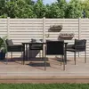 Image de vidaXL Ensemble à manger de jardin 5 pcs coussins résine tressée acier