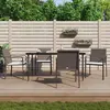 Image de vidaXL Chaises de jardin et coussins lot de 4 marron 56x59x84 cm rotin