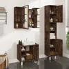 Image de vidaXL Ensemble d'armoires de salle de bain 3 pcs chêne fumé