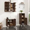 Image de vidaXL Ensemble d'armoires de salle de bain 3 pcs chêne fumé