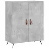 Image de vidaXL Dressoir 69,5x34x90 cm bewerkt hout betongrijs