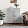 Image de vidaXL Buffet gris béton 69,5x34x90 cm bois d'ingénierie