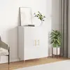 Image de vidaXL Buffet Blanc brillant 69,5x34x90 cm Bois d'ingénierie