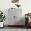 Image de vidaXL Buffet gris béton 69,5x34x90 cm bois d'ingénierie