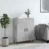 Image de vidaXL Buffet gris béton 69,5x34x90 cm bois d'ingénierie