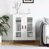 Image de vidaXL Buffet blanc 69,5x34x90 cm bois d'ingénierie