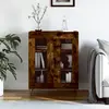 Image de vidaXL Buffet chêne fumé 69,5x34x90 cm bois d'ingénierie