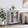 Image de vidaXL Buffet gris béton 69,5x34x90 cm bois d'ingénierie