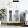 Image de vidaXL Buffet Blanc brillant 69,5x34x90 cm Bois d'ingénierie