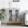 Image de vidaXL Buffet gris béton 69,5x34x90 cm bois d'ingénierie