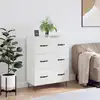 Image de vidaXL Buffet Blanc brillant 69,5x34x90 cm Bois d'ingénierie