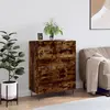 Image de vidaXL Buffet chêne fumé 69,5x34x90 cm bois d'ingénierie