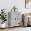 Image de vidaXL Buffet gris béton 69,5x34x90 cm bois d'ingénierie