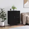 Image de vidaXL Buffet noir 69,5x34x90 cm bois d'ingénierie