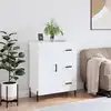 Image de vidaXL Buffet Blanc brillant 69,5x34x90 cm Bois d'ingénierie