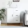Image de vidaXL Buffet blanc 69,5x34x90 cm bois d'ingénierie