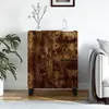 Image de vidaXL Buffet chêne fumé 69,5x34x90 cm bois d'ingénierie