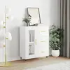 Image de vidaXL Buffet Blanc brillant 69,5x34x90 cm Bois d'ingénierie