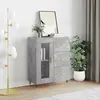 Image de vidaXL Buffet gris béton 69,5x34x90 cm bois d'ingénierie