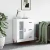 Image de vidaXL Buffet Blanc brillant 69,5x34x90 cm Bois d'ingénierie