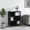 Image de vidaXL Armoire à étagères noir 69,5x32,5x90 cm bois d'ingénierie
