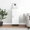 Image de vidaXL Buffet Blanc brillant 34,5x34x90 cm Bois d'ingénierie