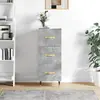 Image de vidaXL Buffet Gris béton 34,5x34x90 cm Bois d'ingénierie