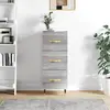 Image de vidaXL Buffet Sonoma gris 34,5x34x90 cm Bois d'ingénierie
