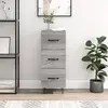 Image de vidaXL Buffet Sonoma gris 34,5x34x90 cm Bois d'ingénierie