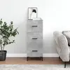Image de vidaXL Buffet Gris béton 34,5x34x90 cm Bois d'ingénierie