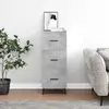 Image de vidaXL Buffet Gris béton 34,5x34x90 cm Bois d'ingénierie