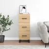 Image de vidaXL Buffet Chêne sonoma 34,5x34x90 cm Bois d'ingénierie
