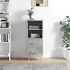 Image de vidaXL Buffet Gris béton 34,5x34x90 cm Bois d'ingénierie
