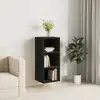 Image de vidaXL Buffet noir 34,5x32,5x90 cm bois d'ingénierie